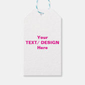 パーソナライズされた文字/デザイン ギフトタグ (正面)