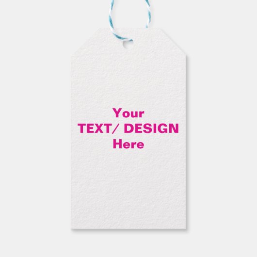 パーソナライズされた文字/デザイン ギフトタグ (裏面)