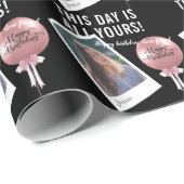 パーソナライズされた文字&フォトベストフレンド誕生日 ラッピングペーパー (ロールコーナー)