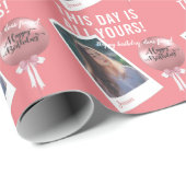 パーソナライズされた文字&フォトベストフレンド誕生日 ラッピングペーパー (ロールコーナー)