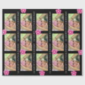 パーソナライズされた文字&フォト誕生日/任意の大事な行事 ラッピングペーパー (フラット)