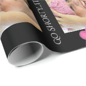 パーソナライズされた文字&フォト誕生日/任意の大事な行事 ラッピングペーパー (ロールコーナー)