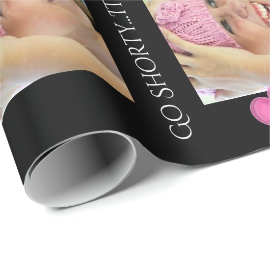 パーソナライズされた文字&フォト誕生日/任意の大事な行事 ラッピングペーパー (ロールコーナー)