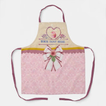 パーソナライズされた文字、水彩ハート、カップケーキ