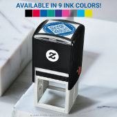 パーソナライズされた文字、QRコードおよびURLラウンド セルフインキングスタンプ