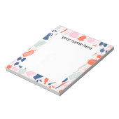 パーソナライズされた料理恋人メモ帳 ノートパッド (回転)