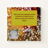 パーソナライズされた料理本 ノートブック (裏面)