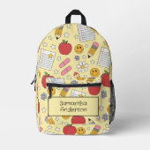 パーソナライズされた新学期バックパック子供へ プリントバックパック (正面)