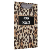 パーソナライズされた新学期ヒョウの皮 クリップボード (右)