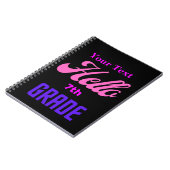 パーソナライズされた新学期 ノートブック (左側)