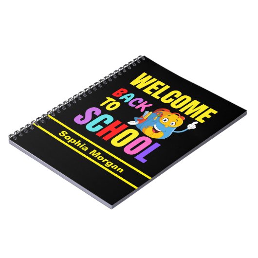 パーソナライズされた新学期 ノートブック (左側)