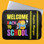パーソナライズされた新学期 ラップトップスリーブ<br><div class="desc">学校パーソナライズされたに戻るiPad Air カバー。カスタマイズシックな表情で名を付けガーリーてユニーク。</div>