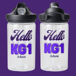 パーソナライズされた新学期、KG1、Hello Kg1 ウォーターボトル<br><div class="desc">パーソナライズされた新学期、KG1、Hello Kg1ウォーターボトル。</div>