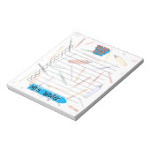 パーソナライズされた新学期To Doリスト ノートパッド (回転)