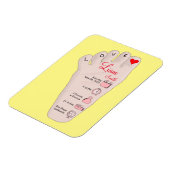 パーソナライズされた新生児ギフト誕生統計詳細 マグネット (左側)