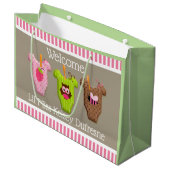 パーソナライズされた新生児 ラージペーパーバッグ (正面アングル)