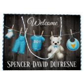 パーソナライズされた新生児 ラージペーパーバッグ (裏面)