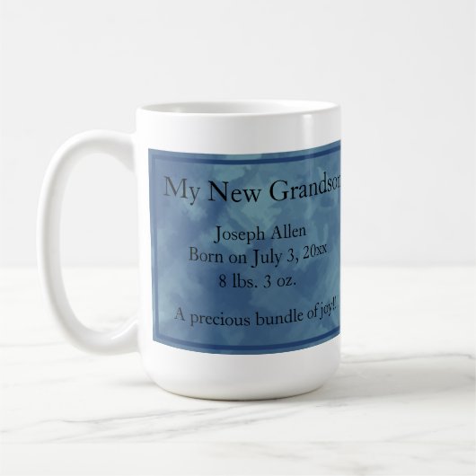 パーソナライズされた新生児/祖母おばさん… コーヒーマグカップ (左)