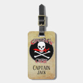 パーソナライズされた新郎の乗組員 ラゲッジタグ (正面縦)