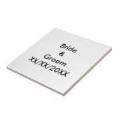 パーソナライズされた新郎新婦 タイル (側面)