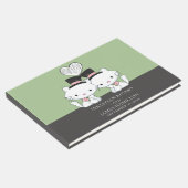 パーソナライズされた新郎猫をテーマにしたゲイ結婚ズ ゲストブック (コーナー)