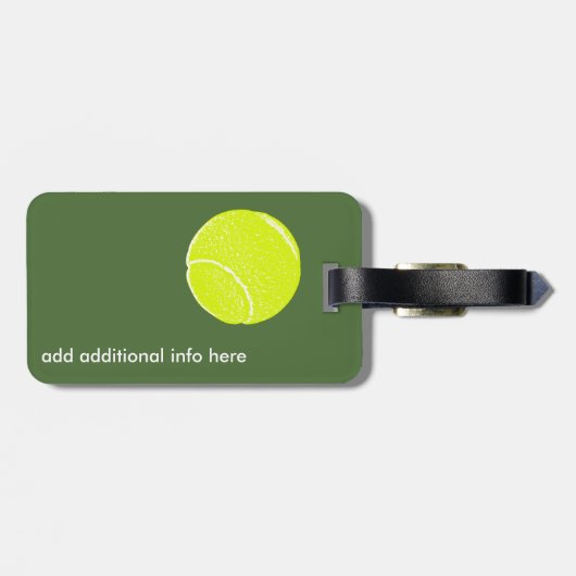 パーソナライズされた旅行 ラゲッジタグ (裏面横)