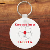 パーソナライズされた日本のキス私は久保田 キーホルダー (正面)