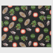 パーソナライズされた日本の ラッピングペーパー (フラット)