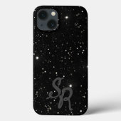 パーソナライズされた星空: ブラックギャラクシー Case-Mate iPhoneケース (裏面)
