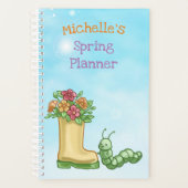 パーソナライズされた春プランナー プランナー手帳 (正面)