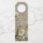 パーソナライズされた春野の花 ボトルネックタグ (裏面)