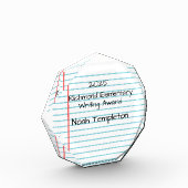 パーソナライズされた書賞ブロック フォトブロック (左)