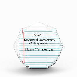 パーソナライズされた書賞ブロック フォトブロック