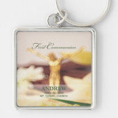 パーソナライズされた最初の聖餐式 キーホルダー (正面)