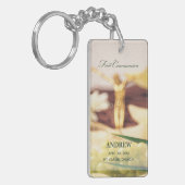 パーソナライズされた最初の聖餐式 キーホルダー (正面左)