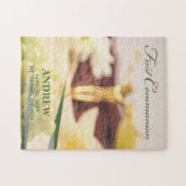 パーソナライズされた最初の聖餐式 ジグソーパズル (横)