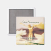 パーソナライズされた最初の聖餐式 マグネット (正面/裏面)