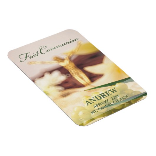 パーソナライズされた最初の聖餐式 マグネット (右側)