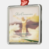 パーソナライズされた最初の聖餐式 メタルオーナメント (左)