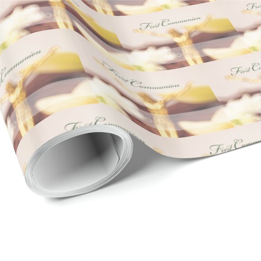 パーソナライズされた最初の聖餐式 ラッピングペーパー (ロールコーナー)