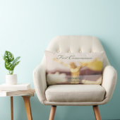 パーソナライズされた最初の聖餐式 ランバークッション (椅子)