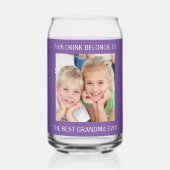 パーソナライズされた最高のお婆さん ガラス缶 (裏面)