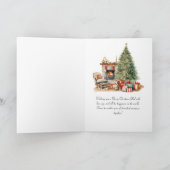 パーソナライズされた最高のシンプルフレンド女の子らしクリスマス カード (内部)