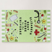 パーソナライズされた最高のナースジグソーパズル ジグソーパズル (横)