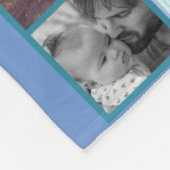 パーソナライズされた最高のパパ写真の記憶 フリースブランケット (角)