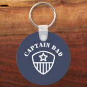 パーソナライズされた最高のパパ キーホルダー (正面)