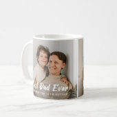 パーソナライズされた最高のパパ コーヒーマグカップ (正面左)