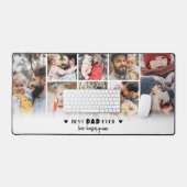 パーソナライズされた最高のパパ デスクマット (キーボード&マウス)