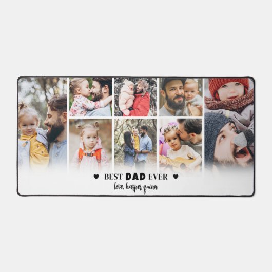 パーソナライズされた最高のパパ デスクマット (正面)