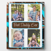 パーソナライズされた最高のパパ フォトプラーク (正面)